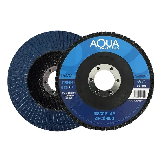 Disco Flap 115mm Zirconado Nylon Reto Gr. 40, 60, 80 E 120
