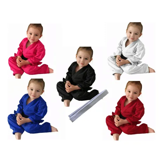 Kimono Bebe Karate/jiujitsu/judo/aikido Até 2 Anos + Brinde