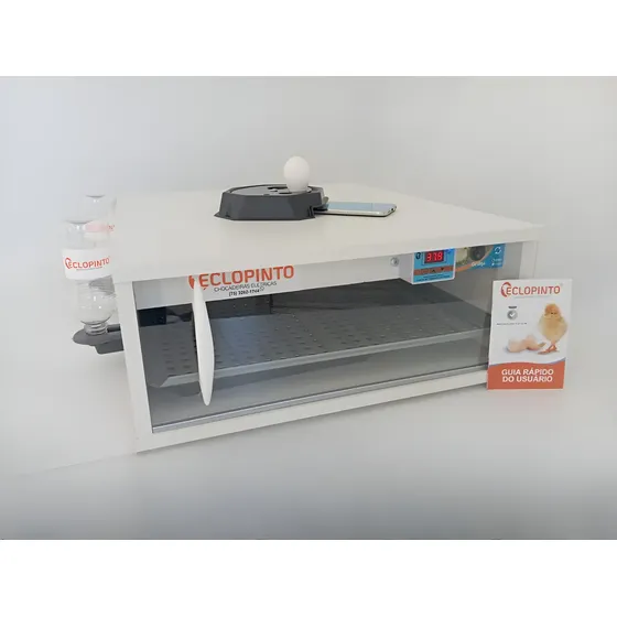 Chocadeira 115 A 120 Ovos Com + Ovoscópio+ Kit Automático