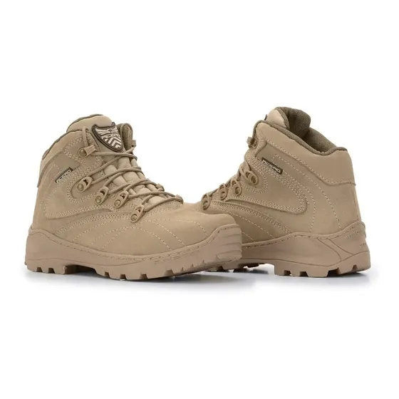 Coturno Acero Bota Adventure Sola Alta Couro Trilha Casual
