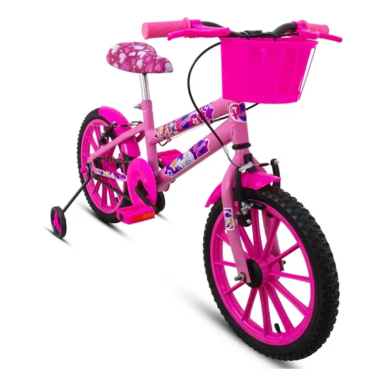 Bicicleta Infantil Criança Menina Aro 16 Princess Ello Bike
