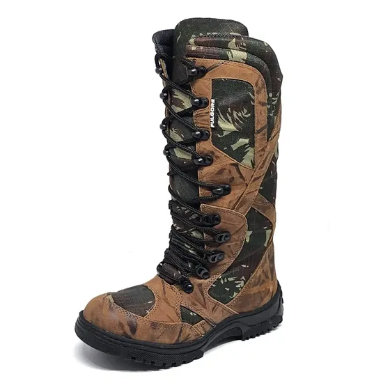 Bota Coturno Militar Tatico Exercito Cano Alto Caça Pesca