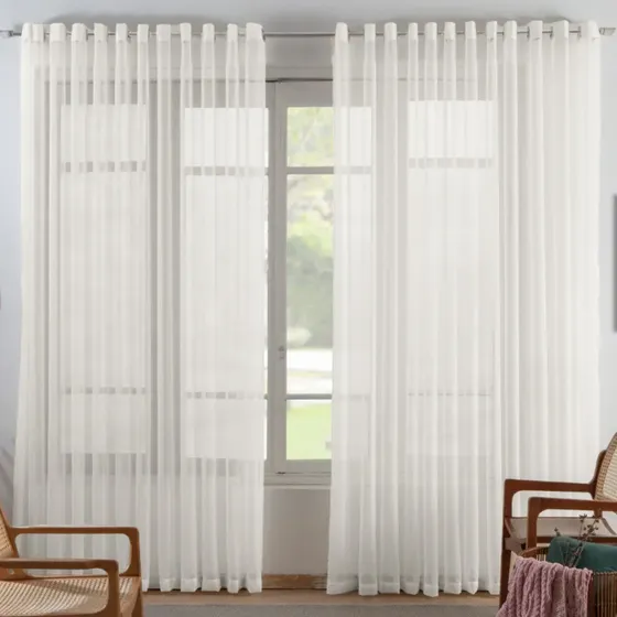 Cortina De Varão Voil Luxo 9,00x2,80 Quarto Sala