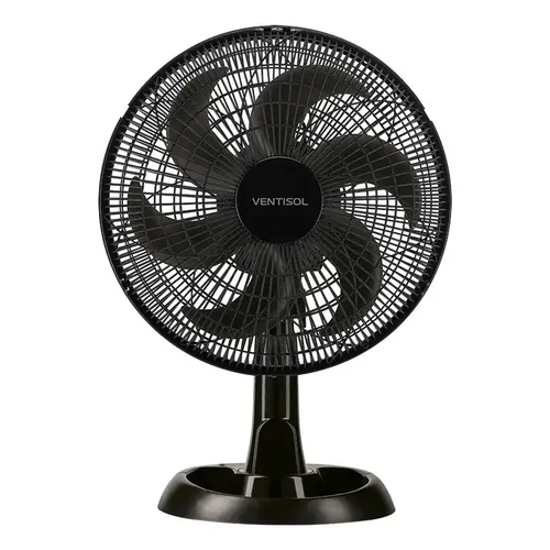 Ventilador De Mesa Turbo Eco 30cm 52w Preto Ventisol Preto 30 Cm 220v Plástico 6