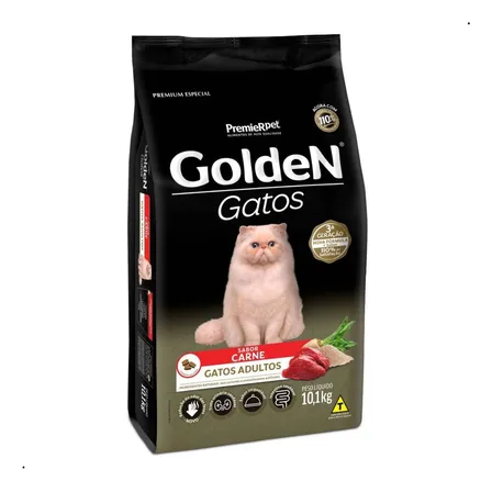 Ração Golden Premium Especial Gatos Adultos Sabor Carne 10,1kg