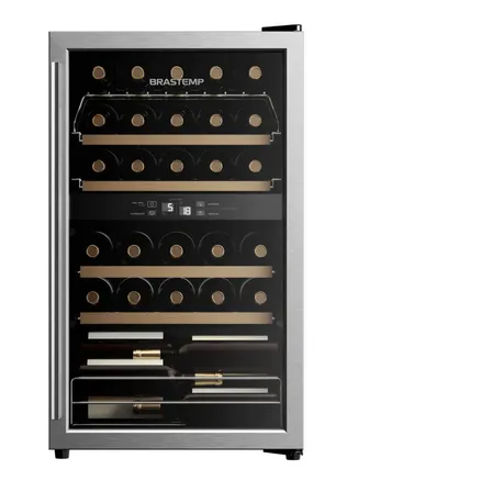 Adega Brastemp Dual Zone 33 Garrafas - Bzb33be 220v