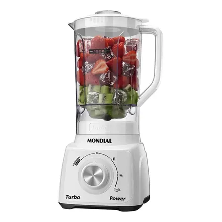 Liquidificador Turbo Power Mondial 550W L-99 WB