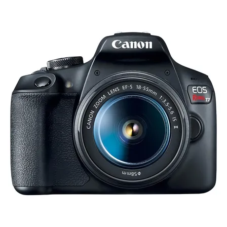 Canon Indústria Canon Eos Rebel Kit T7 18-55mm Ii Dslr Cor Preto