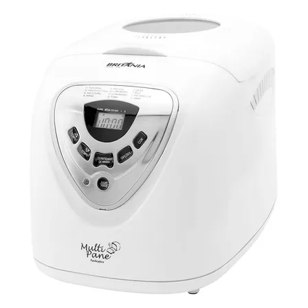 Panificadora Multipane Com 12 Programas E Potência De 550w Antiaderente Cor Branca Britânia