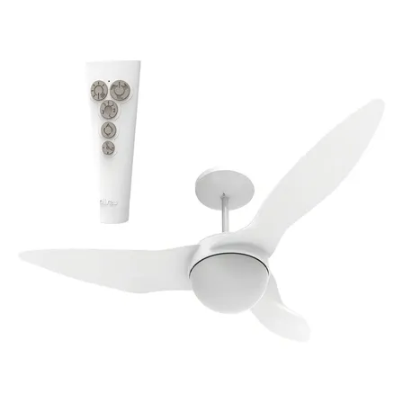 Ventilador De Teto Aliseu Terral Branco Com Controle Remoto Diâmetro 1.28 M Material Das Pás Polipropileno Quantidade De Pás 3 127v Policarbonato