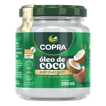 Óleo De Coco Extra Virgem Copra 200ml