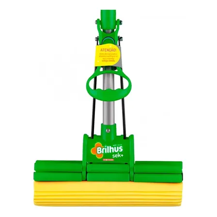 Mop Sek+ Brilhus Esponja De Alta Absorção E Cabo Retrátil Bettanin