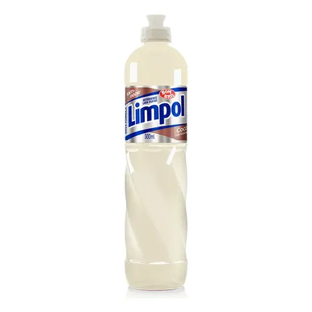 Detergente Líquido Limpol Coco 500 mL Squeeze Desengordurante