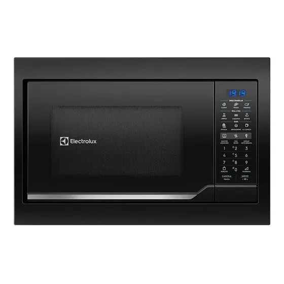 MICROONDAS ELECTROLUX DE EMBUTIR PAINEL DIGITAL FUNÇÃO TIRA ODOR PRETO 34L 127V ME3EP