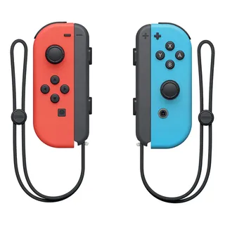 Controle Sem Fio Nintendo Switch Joy-con Led Rgb Vermelho/azul Bluetooth Vermelho-neón/azul-neón