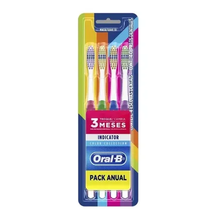 Escova De Dente Oral-b Clean Indicator 4 Unidades Sortido
