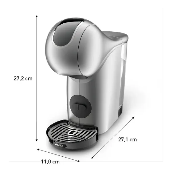 Nescafé Dolce Gusto Arno Genio S Touch Cinza Dgs4 Cor Prata