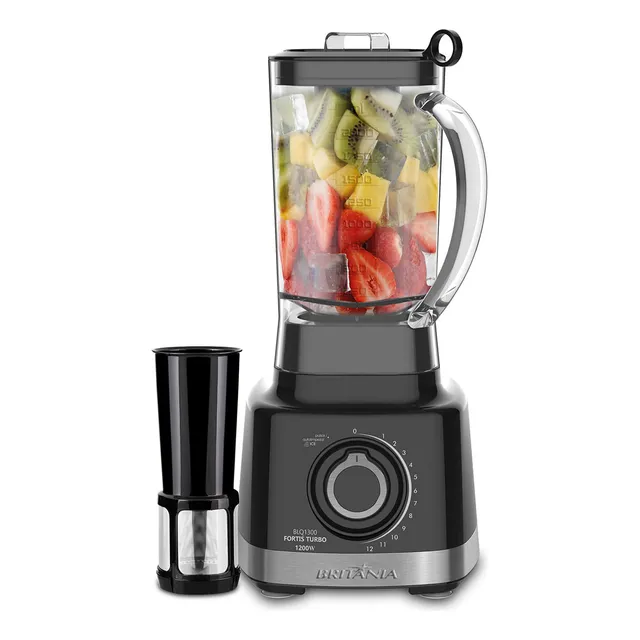 Liquidificador BLQ1300P Fortis Turbo 1400W Preto 3L Britânia