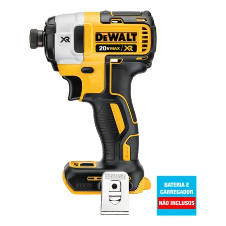 Parafusadeira De Impacto 1/4 À Bateria 20v Max (não Inclusa) Brushless Dewalt Dcf887b-b3 Amarelo