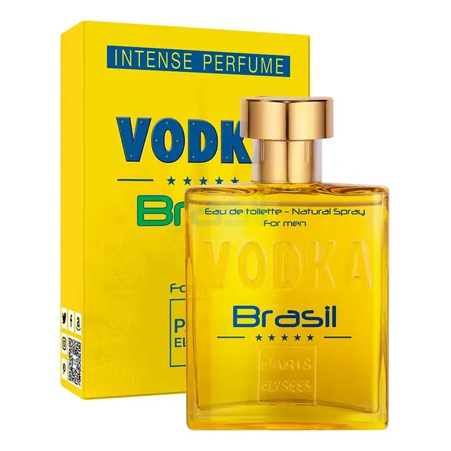 Perfume Vodka Brasil Amarelo Paris Elysees Masculino Intense 100ml