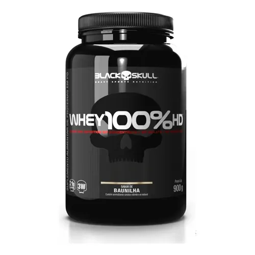 Whey 100% Hd Black Skull - 900g (wpc, Wpi E Wph) Sabor Chocolate