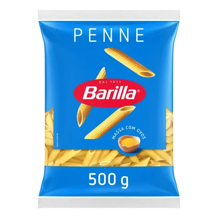 Pacote De Macarrão com Ovos Penne Rigate 500g Barilla