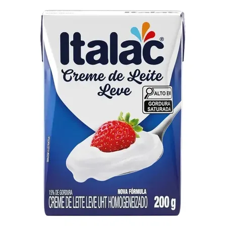 Creme De Leite Leve Uht Italac 200g