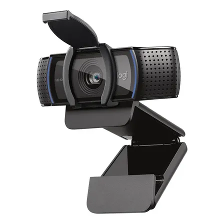 Webcam Full Hd Logitech C920s Com Microfone Embutido Preto