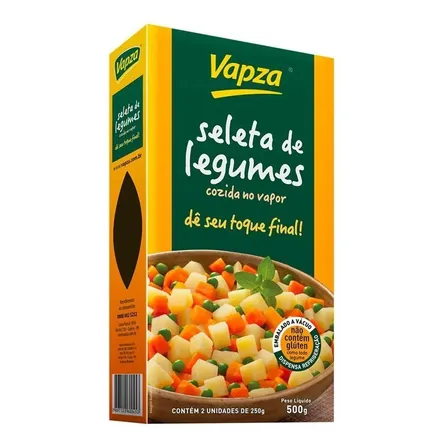 Seleta De Legumes Cozida No Vapor Vapza 500g