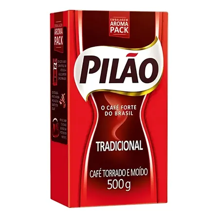 Café Torrado E Moído A Vácuo Tradicional Pilão Pacote 500g