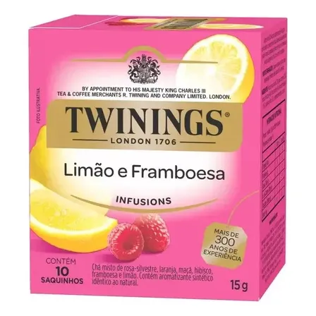 Chá Infusão Herbal Limão e Framboesa 15g Twinings