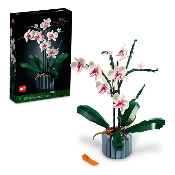 Lego Botanicals Orquídea 10311; Kit De Construção De Plantas Decorativas 608 Orquídeas