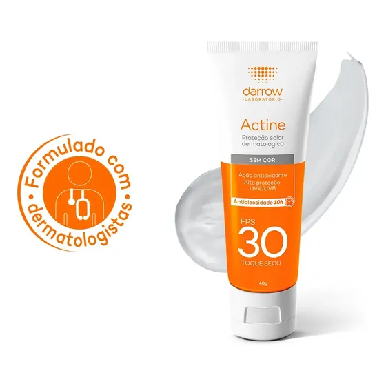 Actine Protetor Solar Sem Cor Fps 30 Darrow - 40g