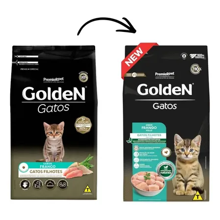 Golden Premium Especial Para Gato Filhote Sabor Frango 3kg