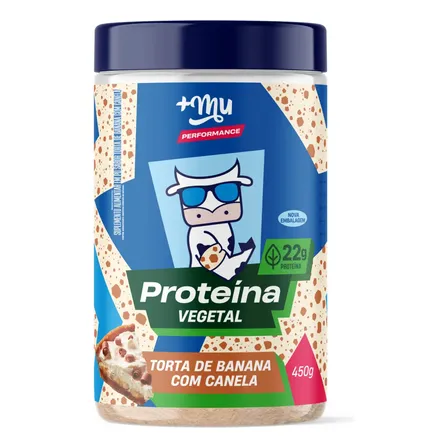 Proteína Vegetal +mu 22g Proteína Banana Com Canela 450 G