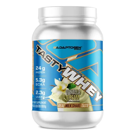 Suplemento Tasty Whey 3w Gourmet Whey Protein Adaptogen Science Pote 900g Sabor Baunilha Creme De Baunilha