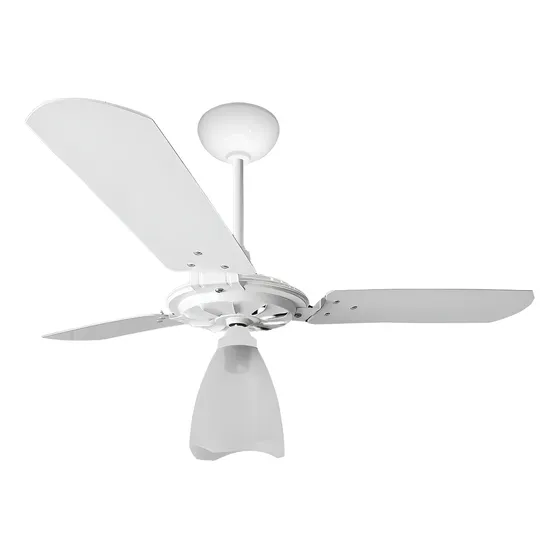 Ventilador De Teto Ventex Yris Silencioso 3 Pás Mdf Branco 1.015 M 127v