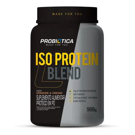 Whey Iso Blend Protein Pote 900g Cookies - Probiotica Cookies & Cream