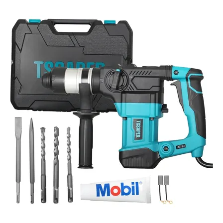 Martelete Rompedor 1600w 7j Sds Plus Super Potente Tssaper Cor Azul-turquesa Frequência 4350 Colorido 220v 50/60hz