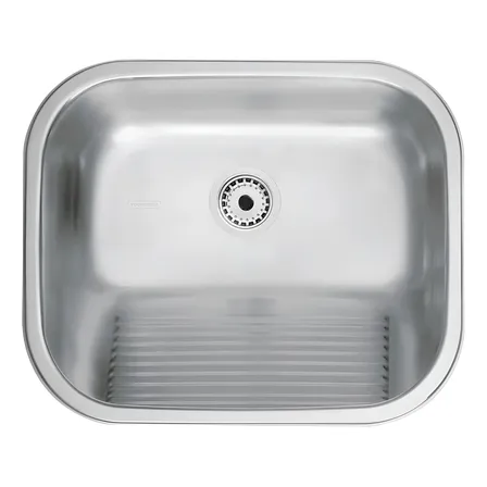 Tanque Inox Encaixe 34l Acetinado 50cm X 40cm Tramontina Prime Cor Inox Acetinado Prateado