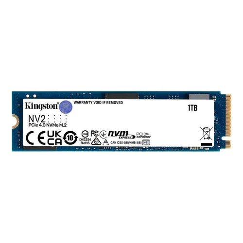 Ssd M2 1tb Kingston Nvme2 Pcie 4.0 3500 Mb/s Cor Preto