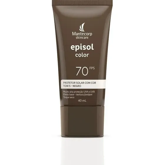 Mantecorp Protetor Solar Facial Episol Fps 70 Tom 5 Negro