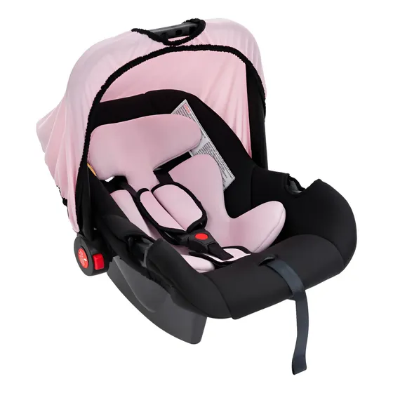 Styll Baby bebê Conforto para carro até 13 kg cor preto/rosa