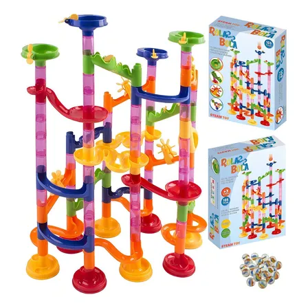 Brinquedo Rola Bola Pista de Corrida 105 Peças Dinâmicos & Construtivos
