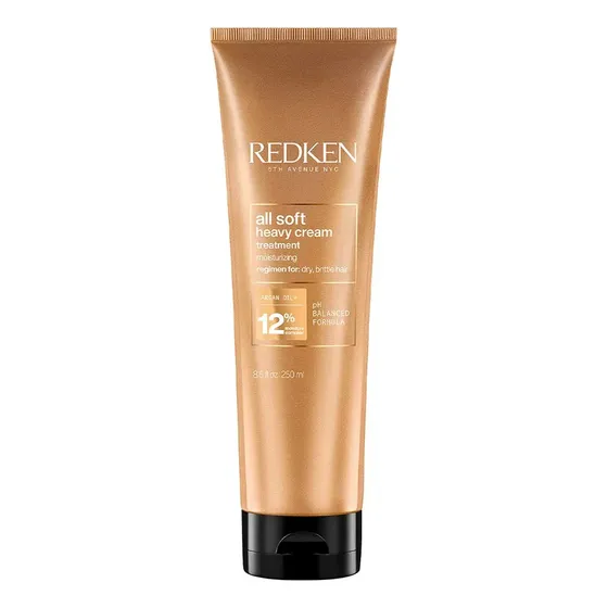 Máscara De Tratamento Heavy Cream, Selagem Imediata Das Cutículas E Brilho Intenso, All Soft Redken 250ml Redken