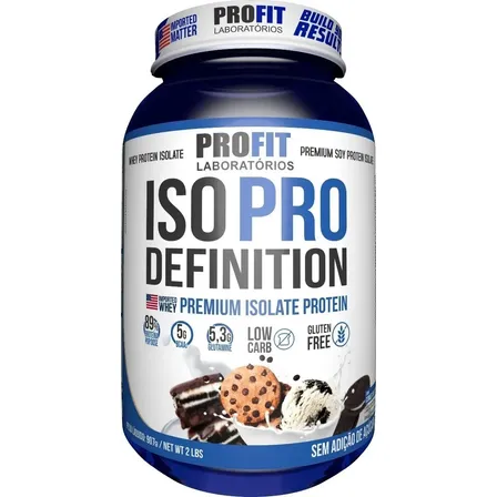 Iso Pro Definition Premium Isolate Protein 907g - Profit Biscoitos