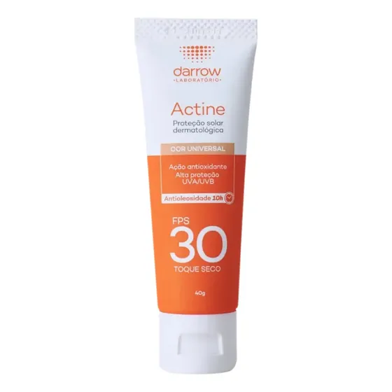 Protetor Solar Actine Cor Universal Fps30 Antioleosidade 40gr Darrow
