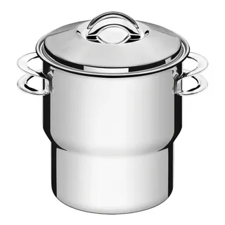 Cuscuzeira Tramontina Solar 14 cm 2,2 L em Aço Inox com Alças e Tampa