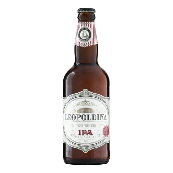 Cerveja Artesanal Leopoldina IPA 21 EBC Garrafa 500ml
