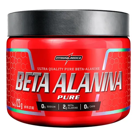 Beta Alanina Pura Em Pó 123g Integralmédica Sem Sabor